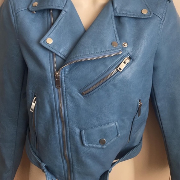 AMAZING leather zara bikers jacket - Picture 6 of 9